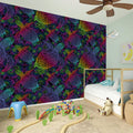 Colorful Sea Turtle Pattern Print Wall Sticker