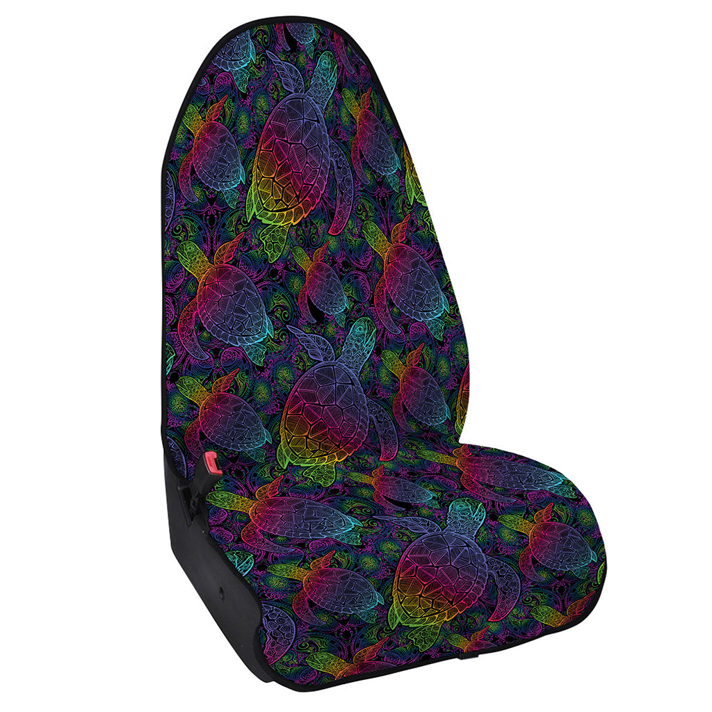 Colorful Sea Turtle Pattern Print Waterproof Car Seat Cover