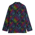 Colorful Sea Turtle Pattern Print Women's Blazer