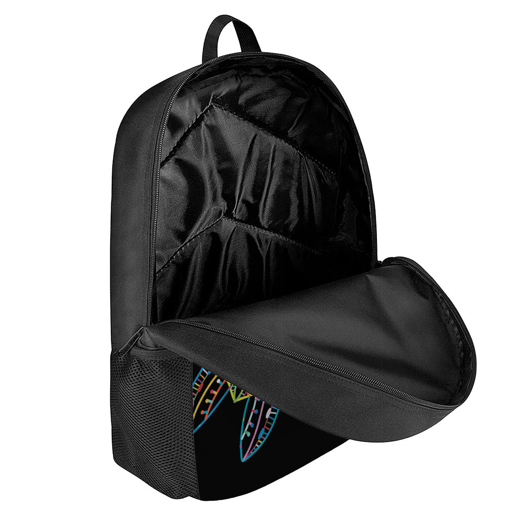 Colorful Sea Turtle Print 17 Inch Backpack
