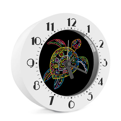 Colorful Sea Turtle Print Alarm Clock