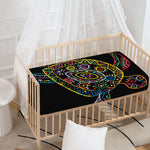 Colorful Sea Turtle Print Baby Crib Sheet