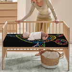 Colorful Sea Turtle Print Baby Crib Sheet
