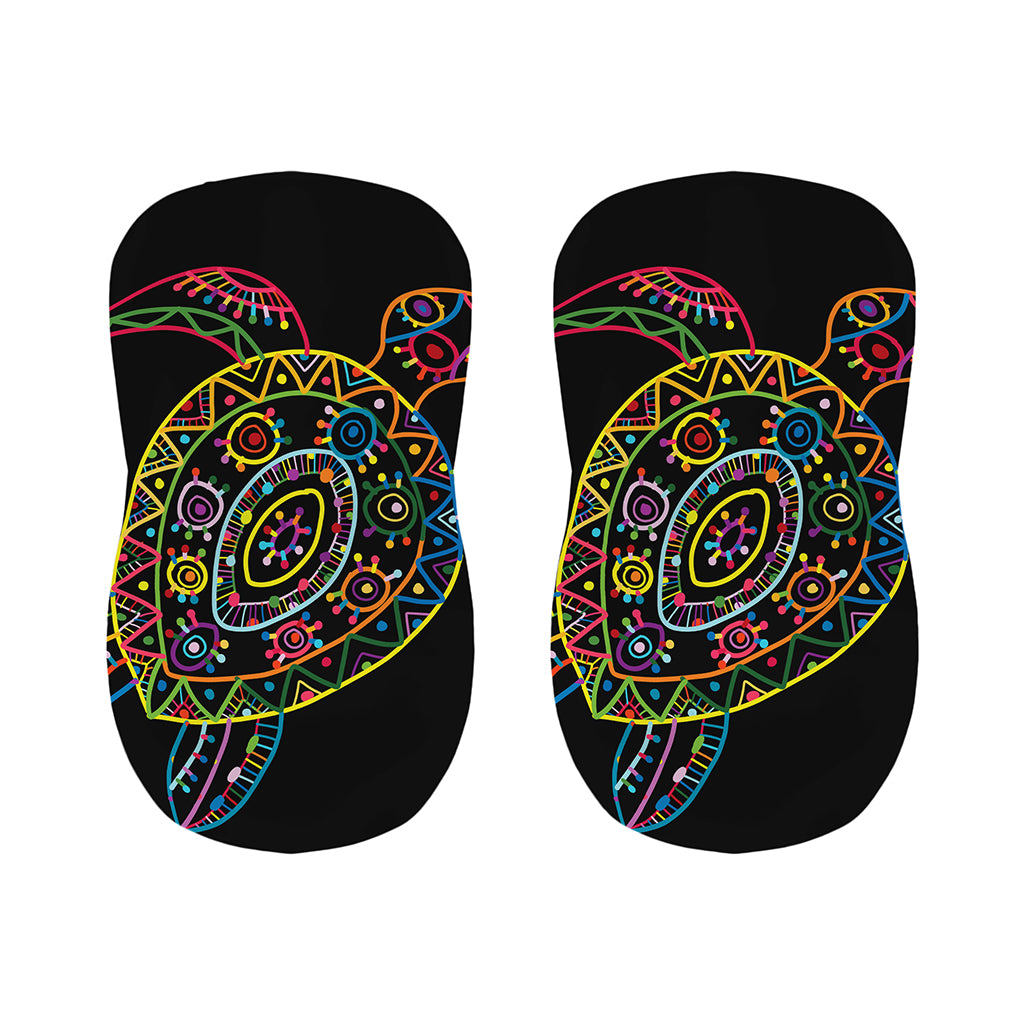 Colorful Sea Turtle Print Bar Stool Covers