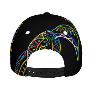 Colorful Sea Turtle Print Baseball Cap