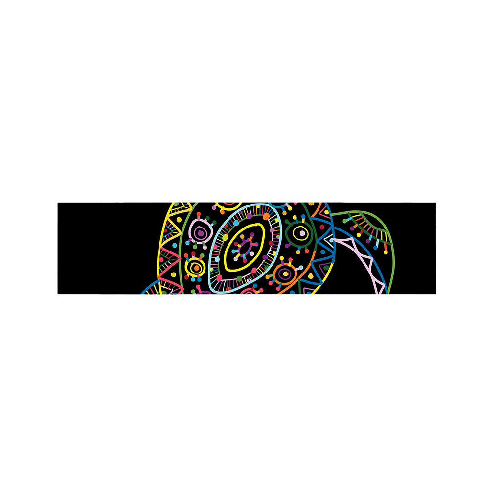 Colorful Sea Turtle Print Bed Runner