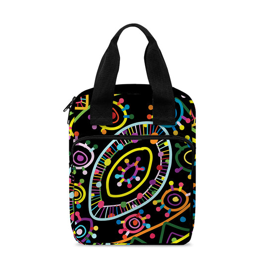 Colorful Sea Turtle Print Bible Tote Bag