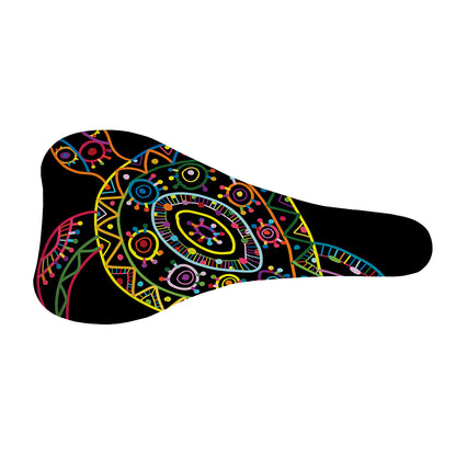 Colorful Sea Turtle Print Bicycle Seat Cover