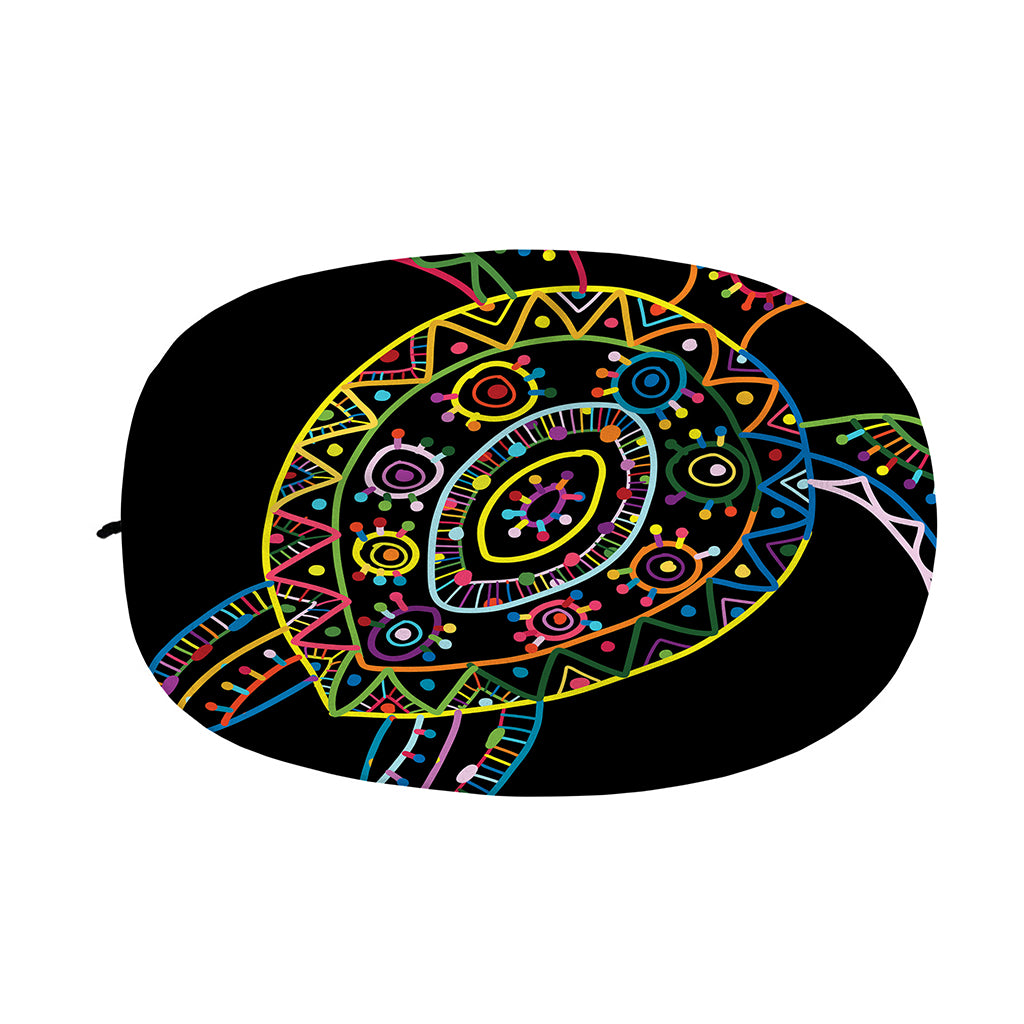 Colorful Sea Turtle Print Car Side Mirror Covers