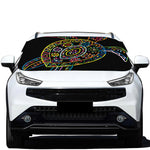 Colorful Sea Turtle Print Car Windshield Snow Cover