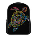 Colorful Sea Turtle Print Casual Backpack