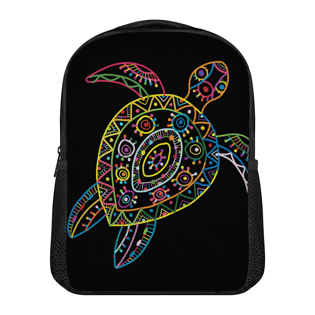 Colorful Sea Turtle Print Casual Backpack