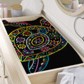 Colorful Sea Turtle Print Changing Pad Cover