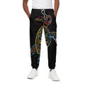 Colorful Sea Turtle Print Cotton Sweatpants