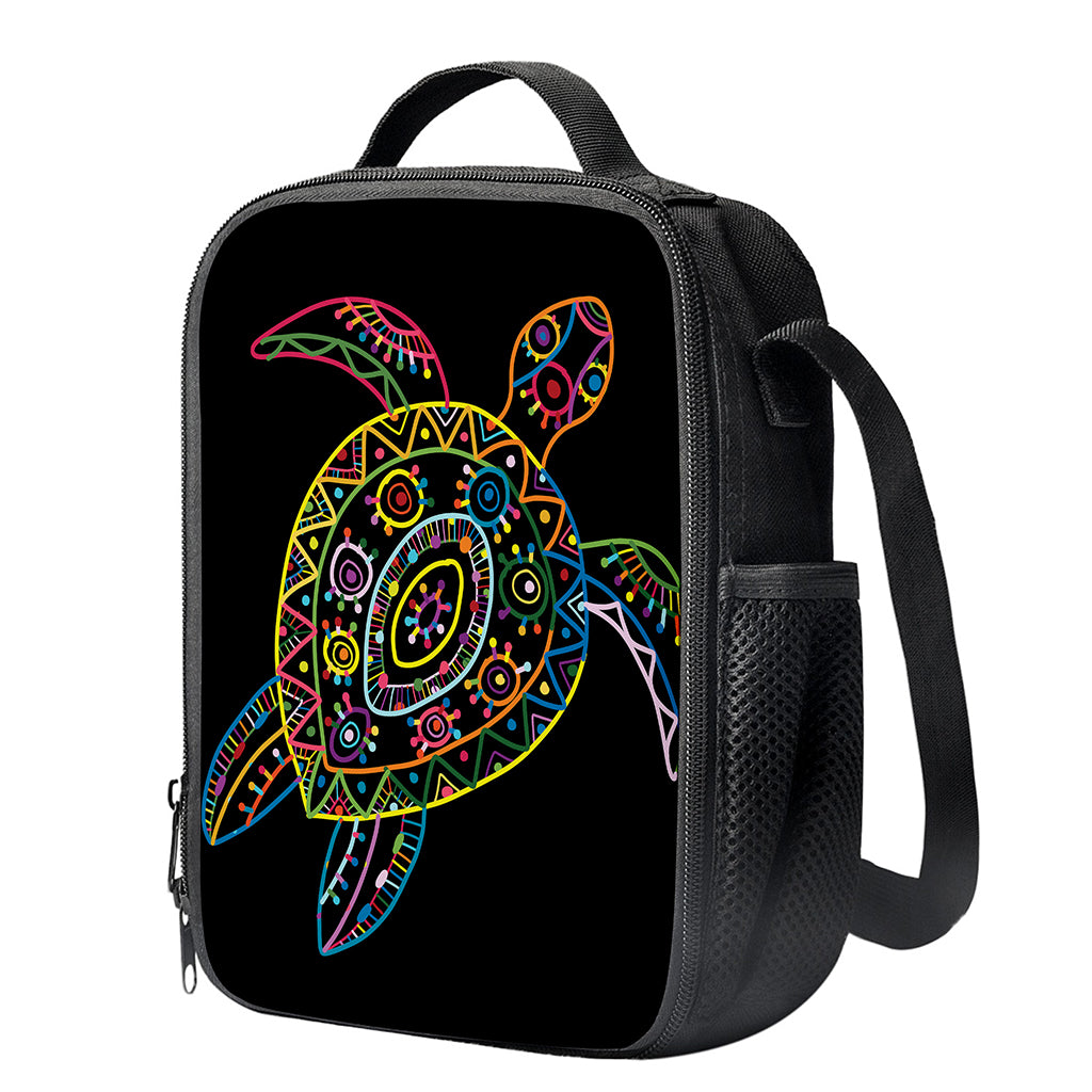 Colorful Sea Turtle Print Crossbody Lunch Bag