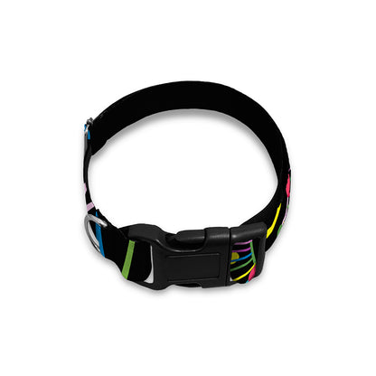 Colorful Sea Turtle Print Dog Collar