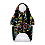 Colorful Sea Turtle Print Dog Zip Up Hoodie