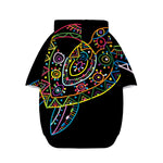 Colorful Sea Turtle Print Dog Zip Up Hoodie