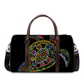 Colorful Sea Turtle Print Duffel Bag