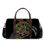 Colorful Sea Turtle Print Duffle Bag