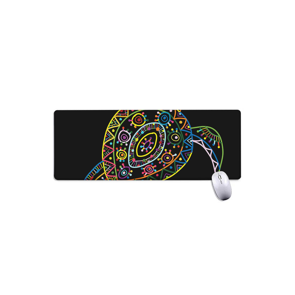 Colorful Sea Turtle Print Extended Mouse Pad