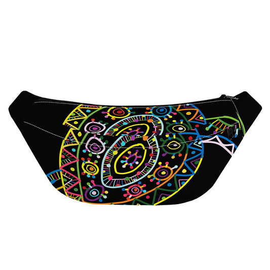 Colorful Sea Turtle Print Fanny Pack