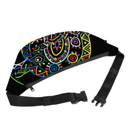 Colorful Sea Turtle Print Fanny Pack