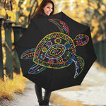 Colorful Sea Turtle Print Foldable Umbrella