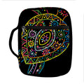 Colorful Sea Turtle Print Front Pocket Bible Bag