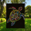 Colorful Sea Turtle Print Garden Flag