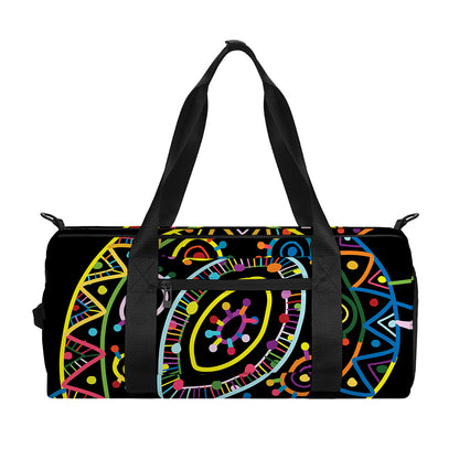 Colorful Sea Turtle Print Gym Bag