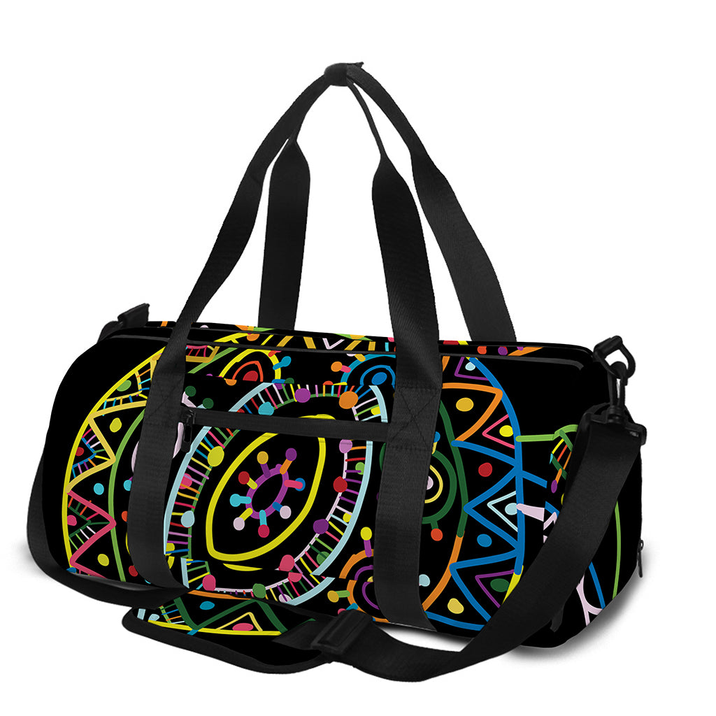 Colorful Sea Turtle Print Gym Bag