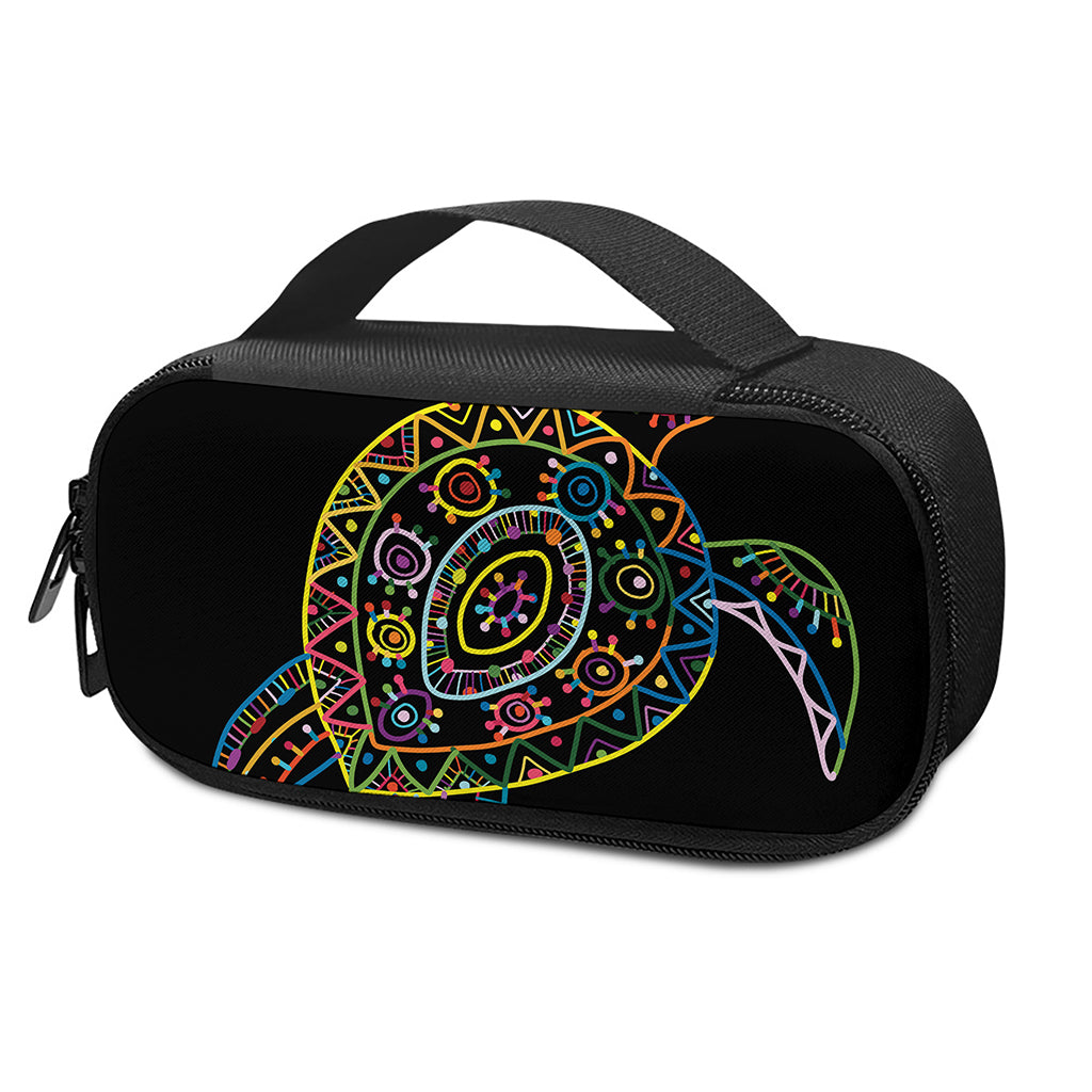 Colorful Sea Turtle Print Insulin Cooler Travel Case