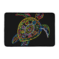 Colorful Sea Turtle Print Kitchen Mat