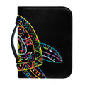 Colorful Sea Turtle Print Leather Bible Cover