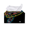 Colorful Sea Turtle Print Leather Tissue Box Cover