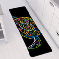 Colorful Sea Turtle Print Long Kitchen Mat