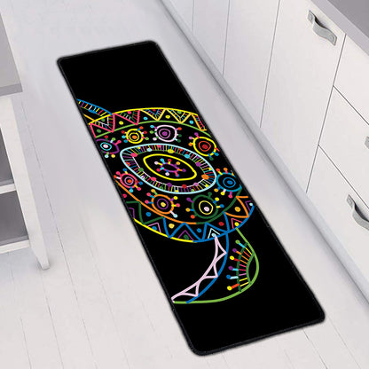 Colorful Sea Turtle Print Long Kitchen Mat