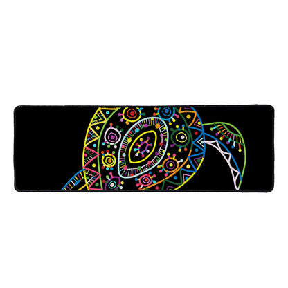 Colorful Sea Turtle Print Long Kitchen Mat