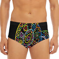 Colorful Sea Turtle Print Men's Triangle Swim Briefs