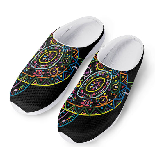 Colorful Sea Turtle Print Mesh Casual Shoes