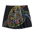 Colorful Sea Turtle Print Mesh Shorts