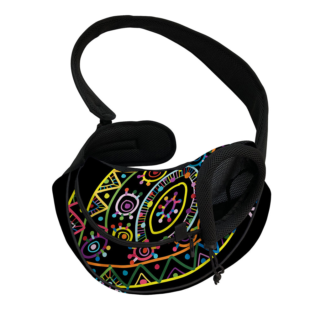 Colorful Sea Turtle Print Pet Sling Carrier