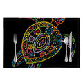 Colorful Sea Turtle Print Placemat