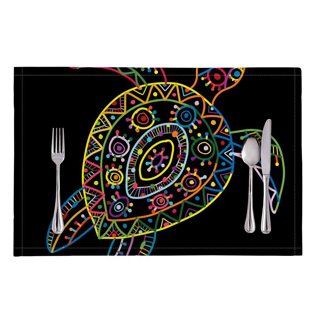 Colorful Sea Turtle Print Placemat