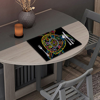 Colorful Sea Turtle Print Placemat
