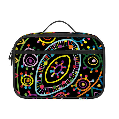 Colorful Sea Turtle Print Portable Lunch Bag