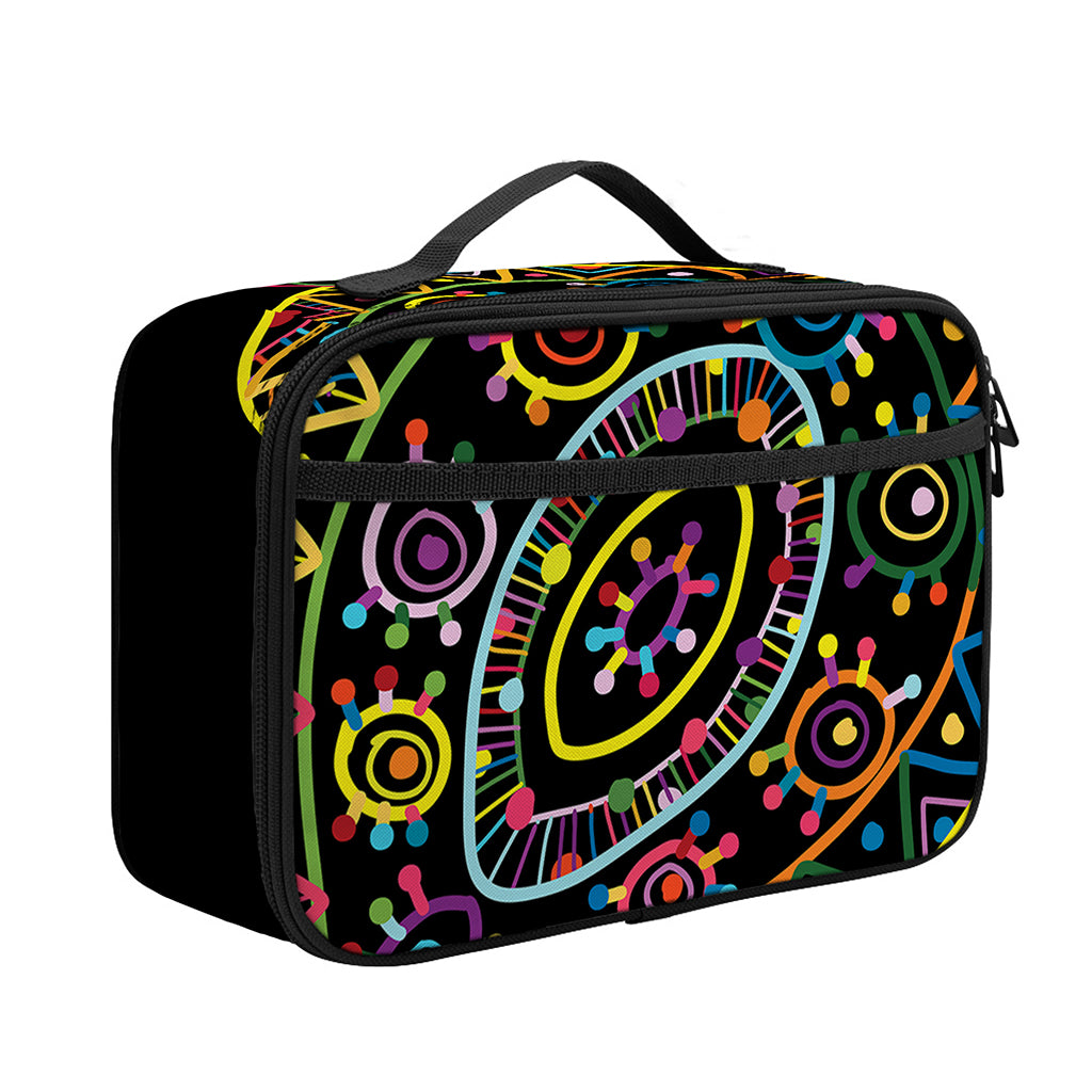 Colorful Sea Turtle Print Portable Lunch Bag