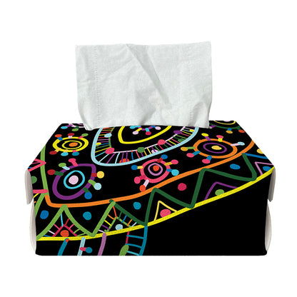 Colorful Sea Turtle Print Rectangle Tissue Box Cover