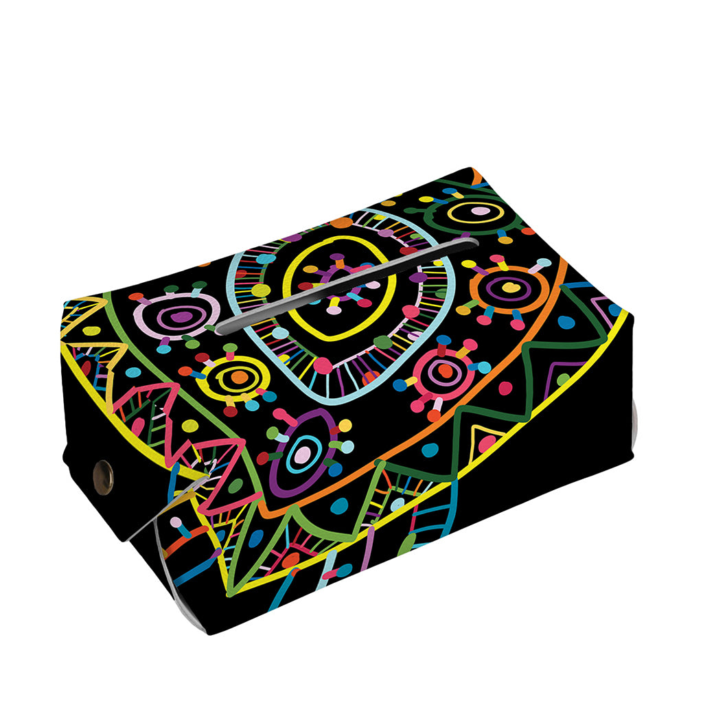 Colorful Sea Turtle Print Rectangle Tissue Box Cover